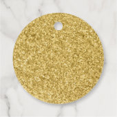 Étiquettes Cadeau White & Gold Stars Pop It Open Mini Champagne (Dos)