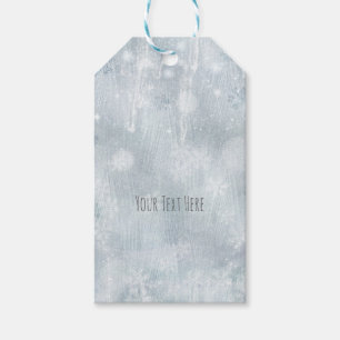 Étiquettes-cadeau White Ice Snowflakes Winter Wonderland