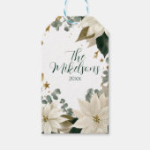 Étiquettes-cadeau White Poinsettia (Devant)