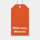 Étiquettes-cadeau White polka crosses (Dos)