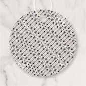 Étiquettes Cadeau Wild One Boys Rustic Plaid Baby shower de bûcheron (Dos)