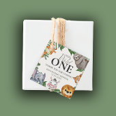 Étiquettes Cadeau Wild One Safari Animaux Baby shower garçon