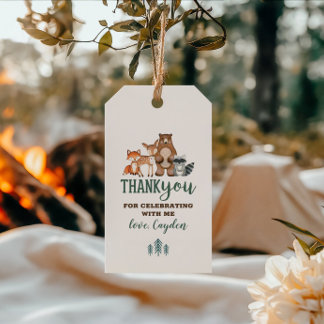 Étiquettes-cadeau Wild One Woodland Animal First Bird favor Cadeau