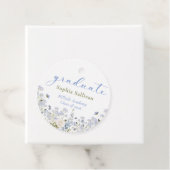 Étiquettes Cadeau Wildflower Bloom Graduation Party (En situation)