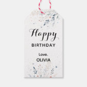 Étiquettes-cadeau Wildflower Happy Birthday (Devant)