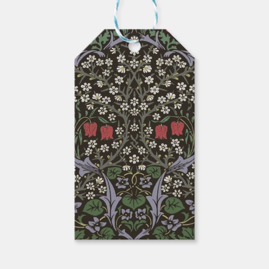 Étiquettes-cadeau William Morris Blackthorn Tapestry Floral (Devant)
