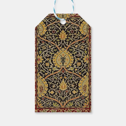 Étiquettes-cadeau William Morris Classique Tapis Art Design d'impres (Devant)