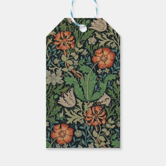 Étiquettes-cadeau William Morris Compton Fond d'écran classique (Devant)