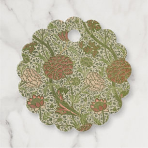 Étiquettes Cadeau William Morris Cray Fleur de Sauge Floral Botaniqu