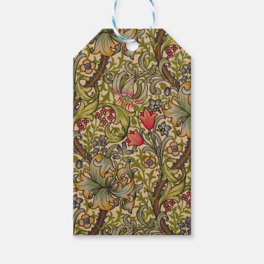 Étiquettes-cadeau William Morris Golden Lily (Devant)