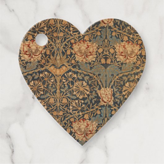 Étiquettes Cadeau William Morris Honeysuckle Rich Wallpaper (Devant)