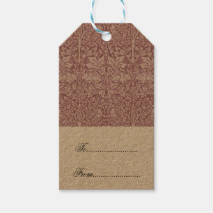 Étiquettes-cadeau William Morris, Le voleur de fraises, revamped, ar