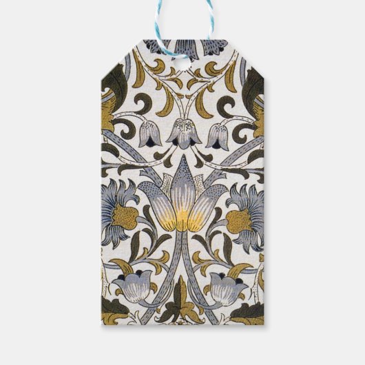 Étiquettes-cadeau William Morris Lodden Fleur florale (Devant)