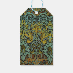 Étiquettes-cadeau William Morris Peacock Dragon Fond d'écran