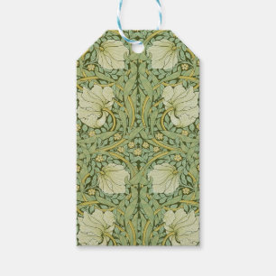 Étiquettes-cadeau William Morris Pimpernel Fond d'écran bleu Floral