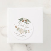 Étiquettes Cadeau Winter Clothesline Baby Shower (En situation)
