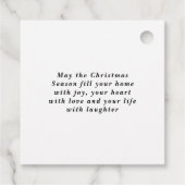 Étiquettes Cadeau Winter Holly Noël (Dos)