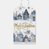 Étiquettes-cadeau Winter Onederland Joyeuses maisons de Noël (Dos)