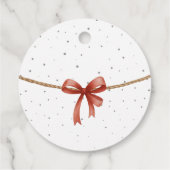 Étiquettes Cadeau Winter Santa  (Dos)