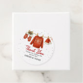 Étiquettes Cadeau Winter Santa  (En situation)