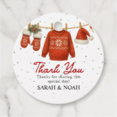 Étiquettes Cadeau Winter Santa  (Devant)