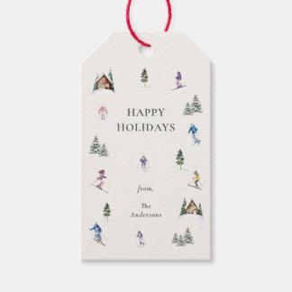 ÉTIQUETTES-CADEAU WINTER SLOPES 
