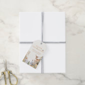 Étiquettes-cadeau Winter Wonderland Deer Premier anniversaire (Avec de la ficelle)