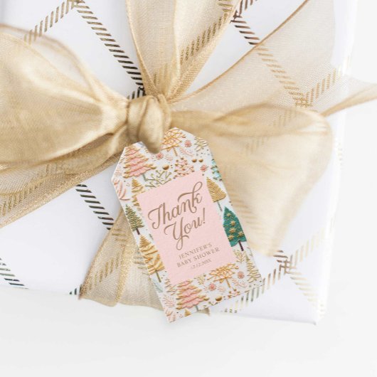 Étiquettes-cadeau Winter Wonderland Merci