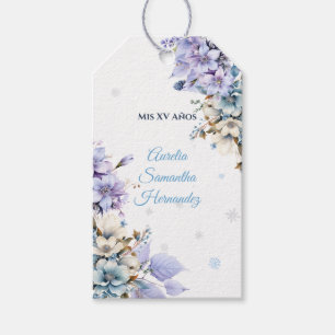 Étiquettes-cadeau Winter Wonderland Quinceañera