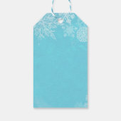 Étiquettes-cadeau Winter Wonderland Snowflake Froid Anniversaire (Dos)