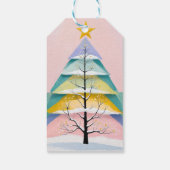 Étiquettes-cadeau Winter's Pastel Glow (Dos)