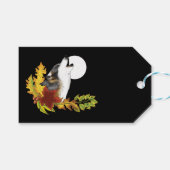 Étiquettes-cadeau Wolf Howling Moon (Devant (Horizontal))