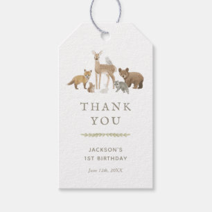 Étiquettes-cadeau Woodland Animaux Anniversaire Fête Tags cadeaux
