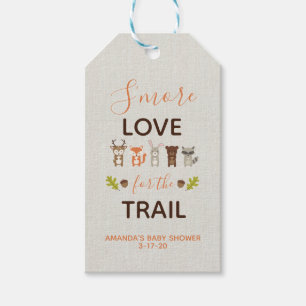 Étiquettes-cadeau Woodland Baby shower S'more Love for the Trails