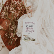 Woodland Girl Deer Squirrel Pink Baby Shower