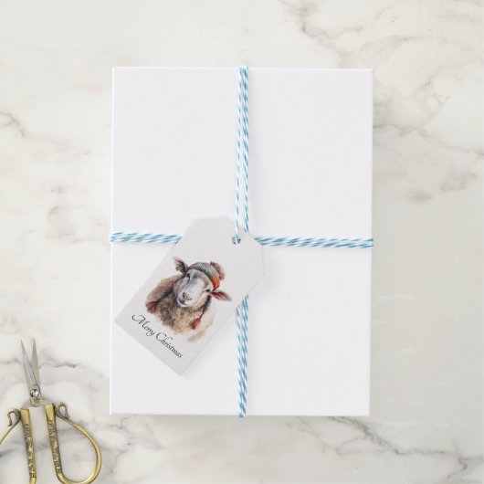 Étiquettes-cadeau Wooly Wonderland, coutume (Avec de laficelle)