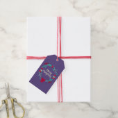 Étiquettes-cadeau Wreath de Noël (Avec de la ficelle)