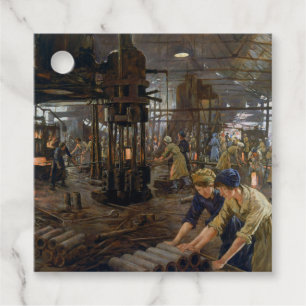 Étiquettes Cadeau WW1 1918 Les femmes qui travaillent dans une usine