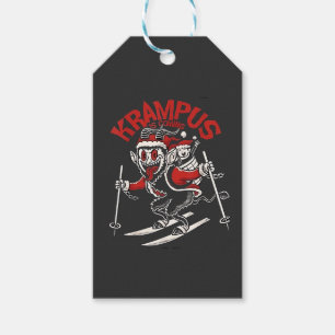 Étiquettes-cadeau Xmas Gruss Vom Krampus Diable de Noël