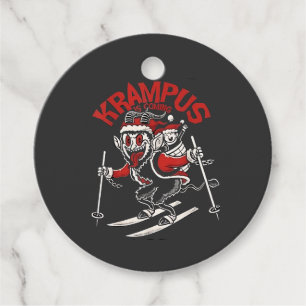 Étiquettes Cadeau Xmas Gruss Vom Krampus Diable de Noël
