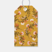 Étiquettes-cadeau Yellow background flowers (Devant)