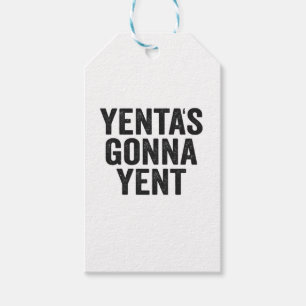 Étiquettes-cadeau Yenta's Gonna Yent Funny Jewish Hanukkah Holiday