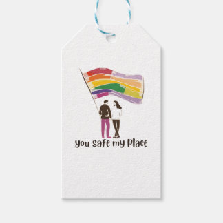 Étiquettes-cadeau You Are My Safe Place – LGBTQ Pride Love Sticker