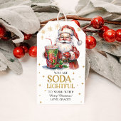 Étiquettes-cadeau You are Soda-lightful to Work With Christmas