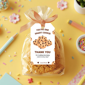 Étiquettes-cadeau You’re One Smart Cookie Teacher Appreciation
