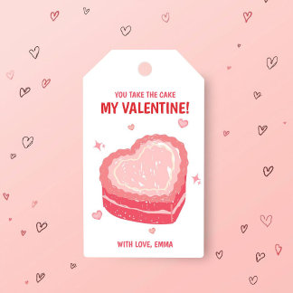 Étiquettes-cadeau You Take the Cake Valentine Gift Tag