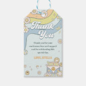 Étiquettes-cadeau Young Wild Three Retro Rainbow 3e anniversaire (Devant)