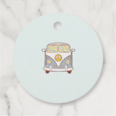 Étiquettes Cadeau Young Wild Three Retro Rainbow 3e anniversaire (Dos)