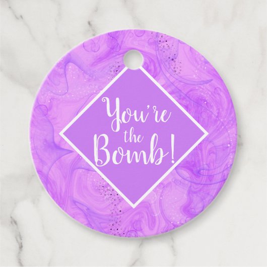 Étiquettes Cadeau you're the bomb Christmas spa Note Card (Devant)