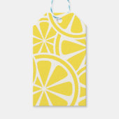 Étiquettes Cadeaux à Motif de Tranche de Citron Ja (Devant)